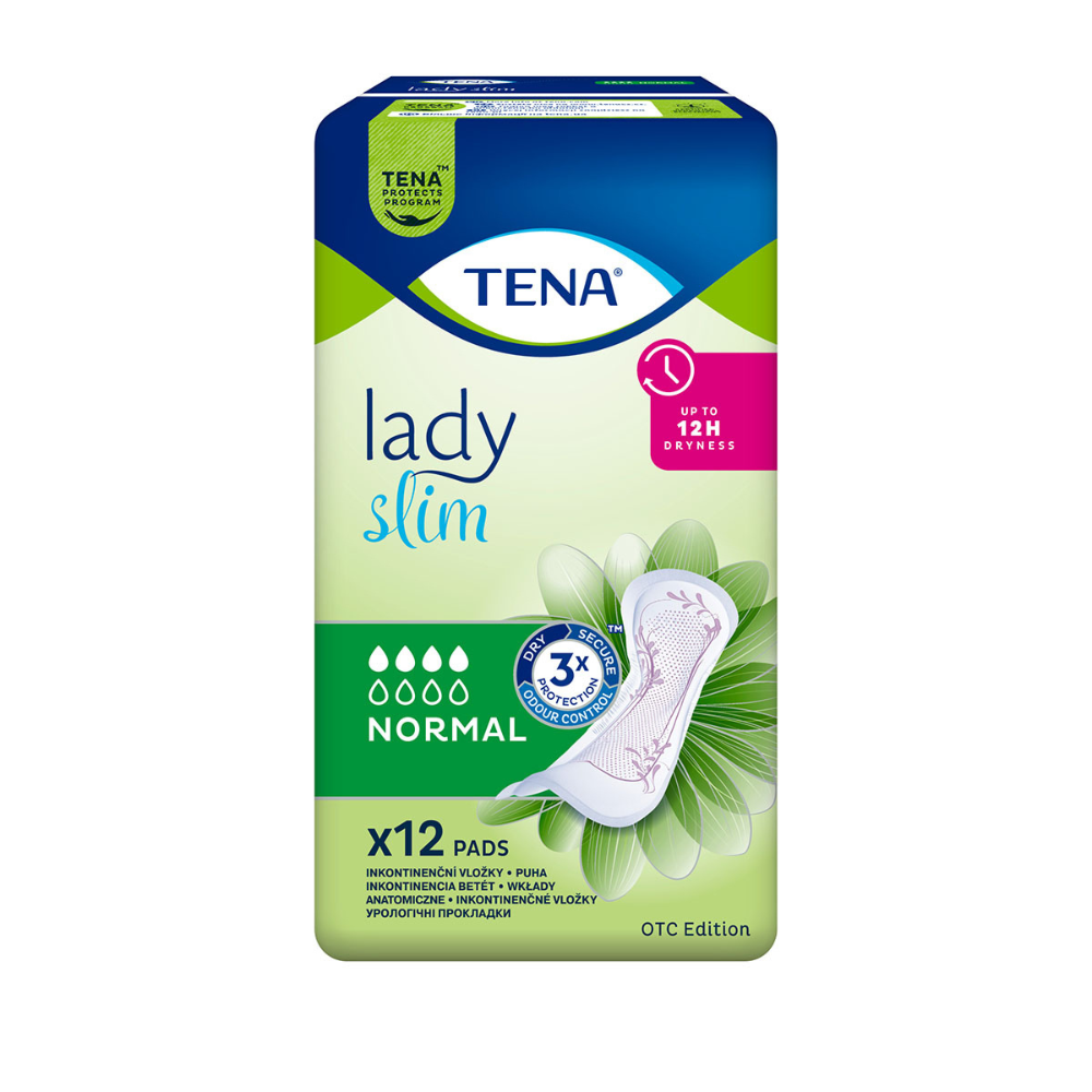 Absorbante pentru controlul incontinentei Lady Slim Normal, 12 bucati, Tena