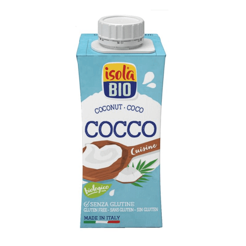 Crema bio din nuca de cocos pentru gatit, 200 ml, Isola Bio