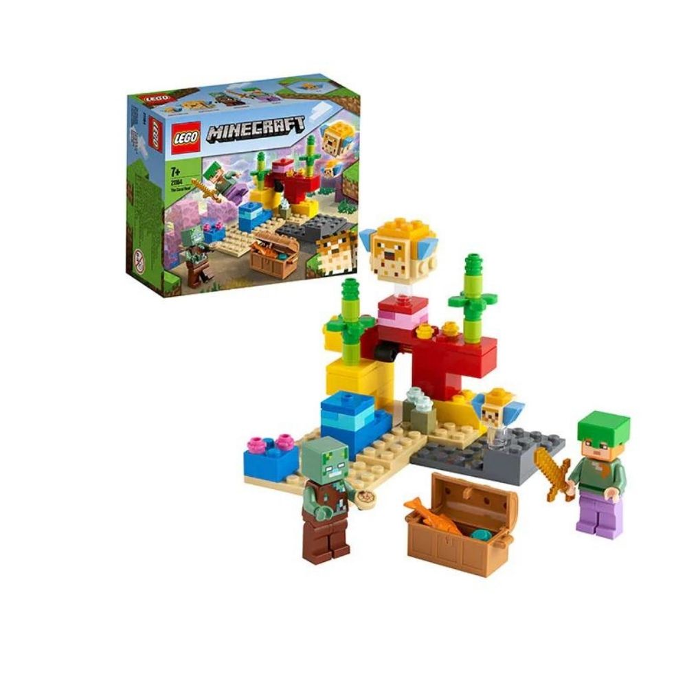 Reciful de corali Lego Minecraft, +7 ani, L21164, Lego