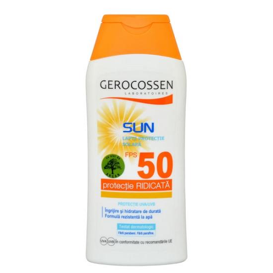 Lapte hidratant cu protectie solara SPF 50, 200 ml, Gerocossen