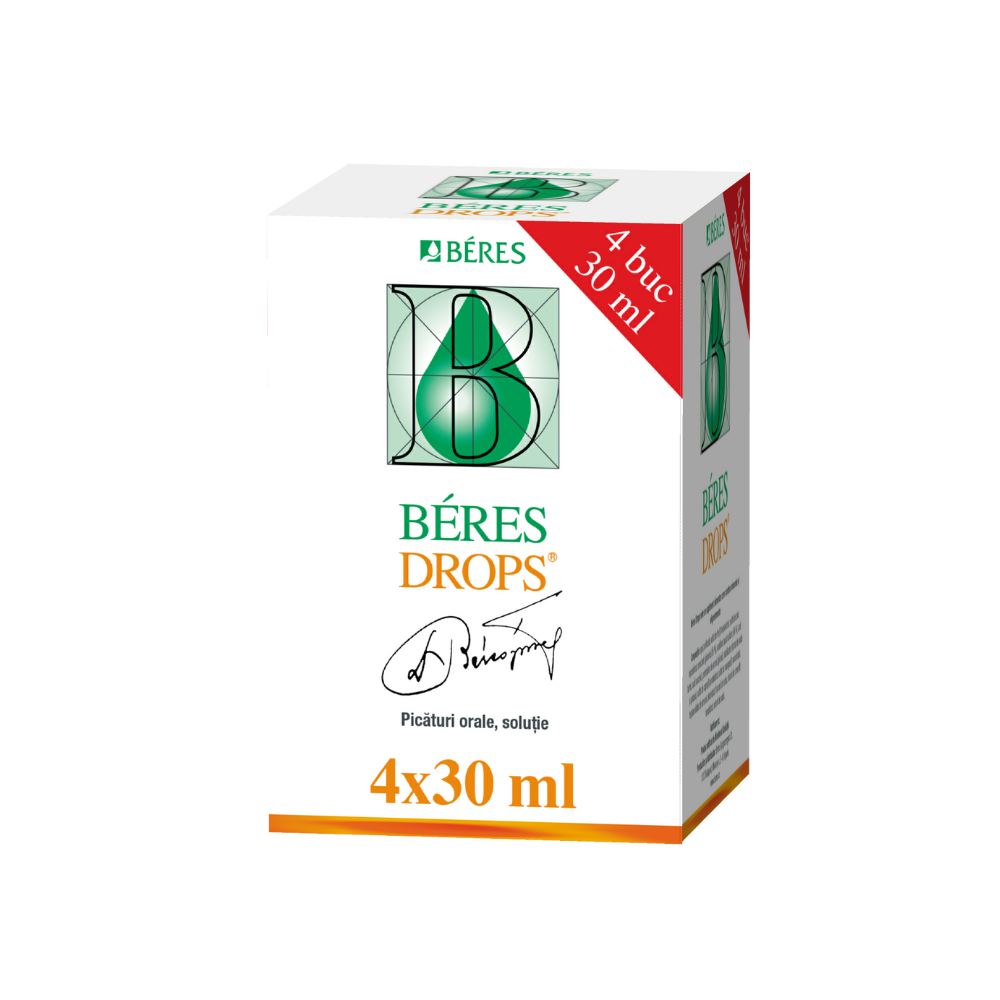 Beres Drops picaturi orale solutie, 4x30 ml, Beres