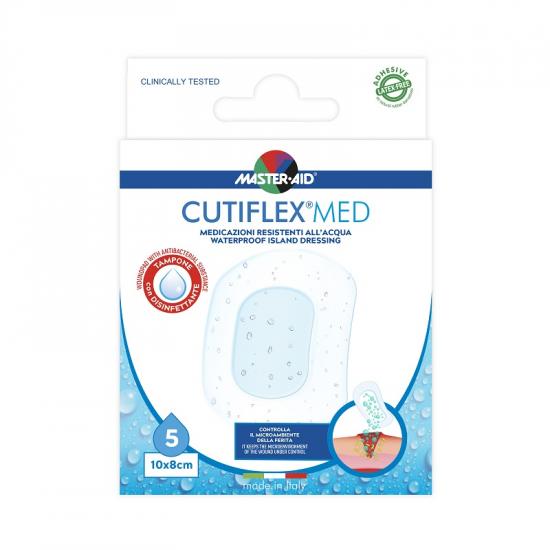 Pansament impermeabil Cutiflex Med, 10x8 cm, 5 bucati, Master-Aid
