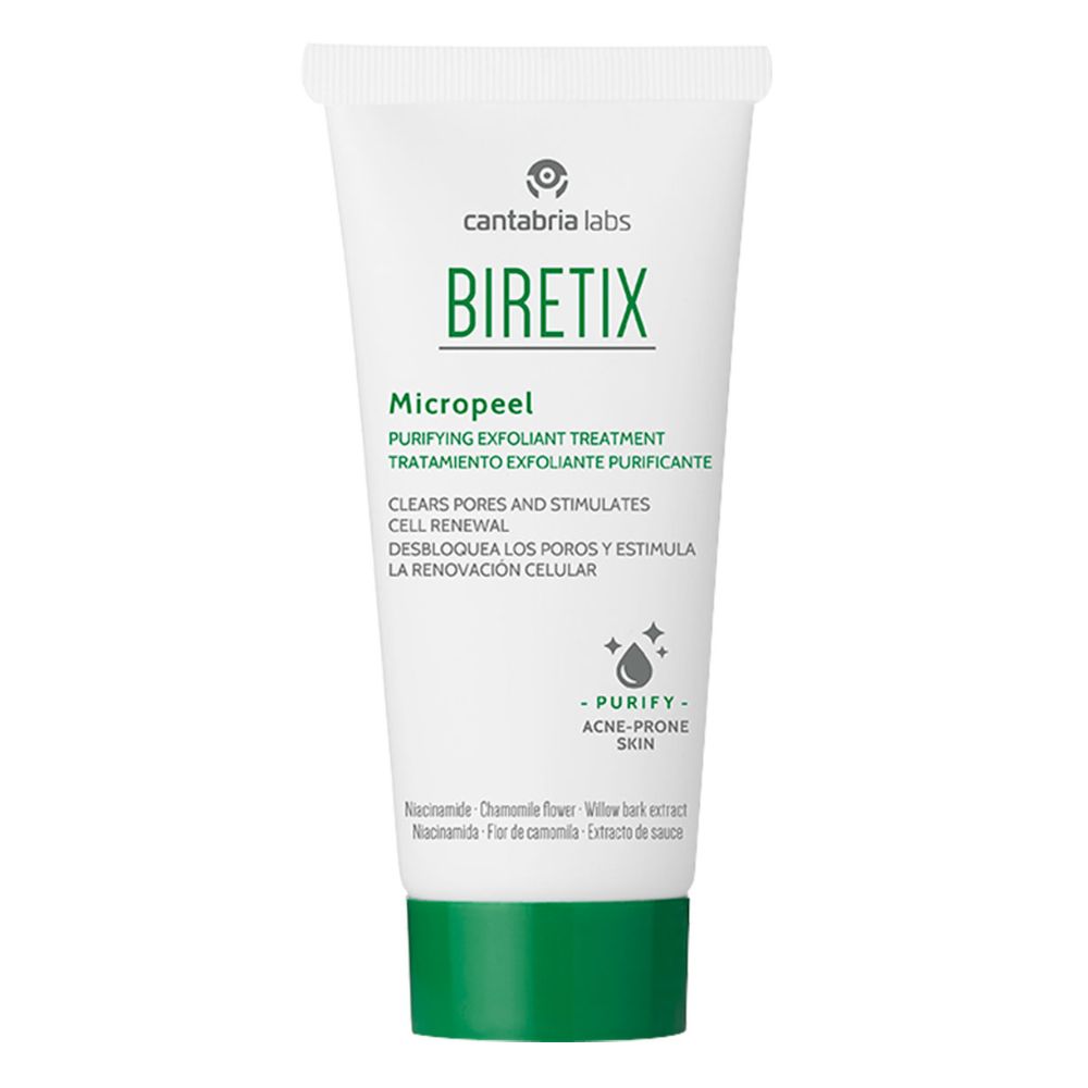 Tratament exfoliant si purificator Micropeel Biretix, 50 ml, Cantabria Lab