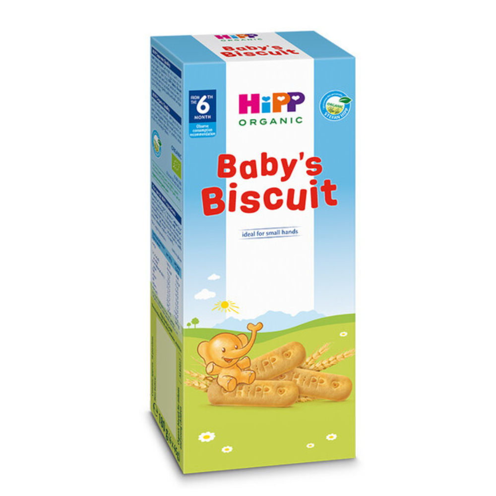 Biscuitul copilului organic, +6 luni, 180 g, Hipp