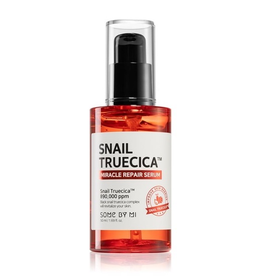 Serum multifunctional cu extract de melc negru Snail Truecica Miracle Repair, 50 ml, Some By Mi