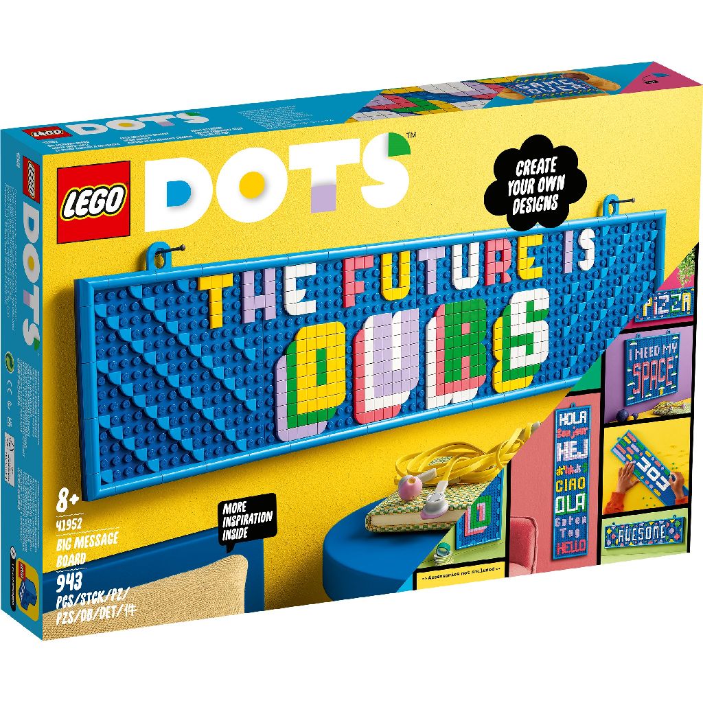 Panou pentru mesaje Lego Dots, 8 ani+, 943 piese, 41952, Lego