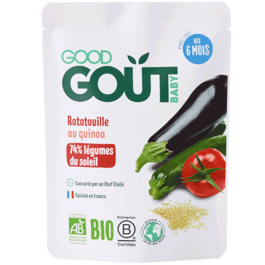 Mancare Bio ratatouille cu quinoa, +6 luni, 190 g, Good Gout