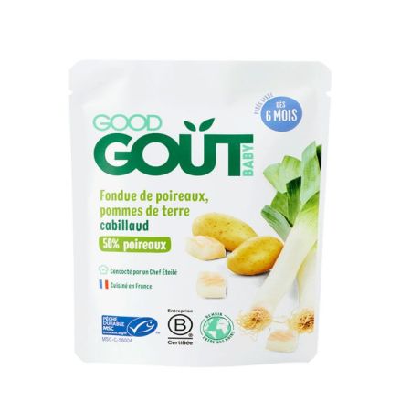 Mancare Fondue de cod cu praz si cartofi, +6 luni, 190gr, Good Gout