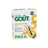 Biscuiti Bio rotunzi cu vanilie, +10luni, 80 gr, Good Gout