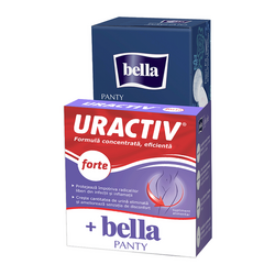 Pachet Uractiv Forte 10 capsule si Bella Panty Ideale 28 bucati, Fiterman Pharma