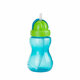 Cana sport cu pai Flip-Top, +12 luni, 270 ml, Blue, Canpol Babies 504286