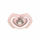 Suzeta simetrica din silicon Bonjour Paris, 6-18 luni, 2 bucati, Pink, Canpol Babies 504931