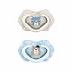 Suzeta simetrica din silicon Bonjour Paris, 6-18 luni, 2 bucati, Blue, Canpol Babies 504937