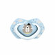 Suzeta simetrica din silicon Bonjour Paris, 6-18 luni, 2 bucati, Blue, Canpol Babies 504934