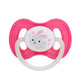Suzeta rotunda din latex Bunny & Company, 0-6 luni, 1 bucata, Pink, Canpol Babies 505083