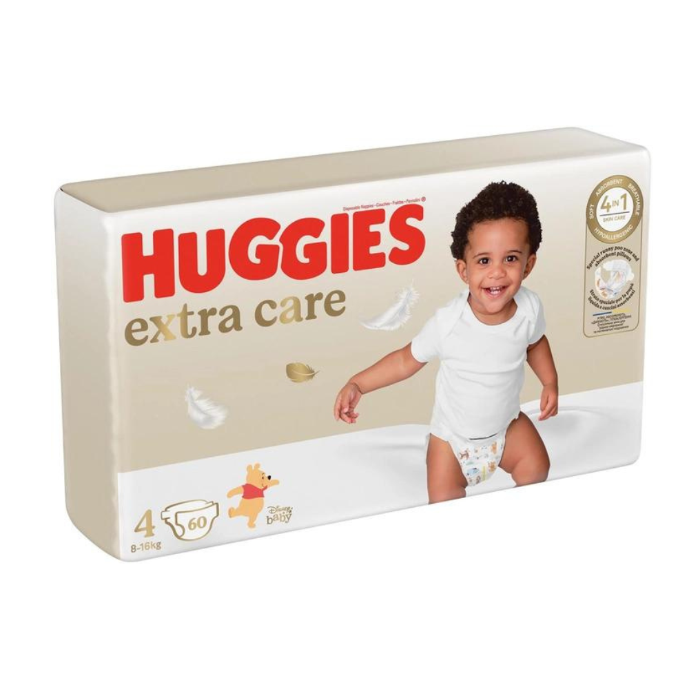 Scutece Nr.4 Elite Soft Extra Care, 8-16 kg, 60 buc, Huggies
