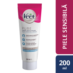 Crema depilatoare pentru piele sensibila, 200 ml, Veet