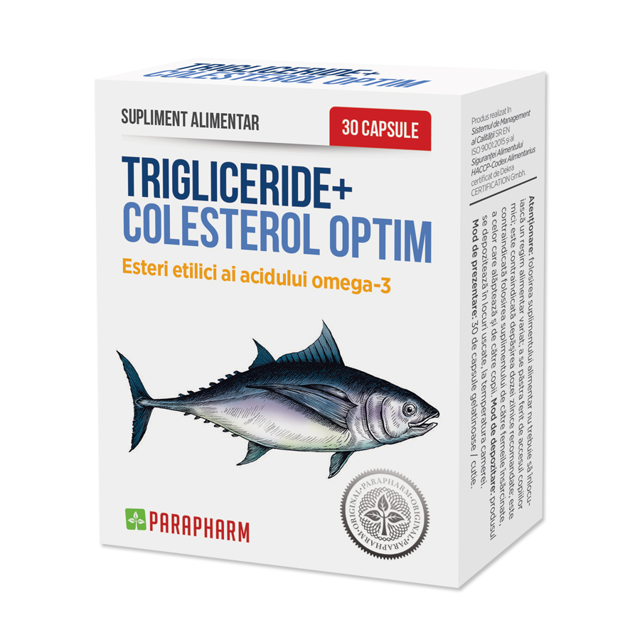 Trigliceride si Colesterol Optim, 30 capsule, ParaPharm