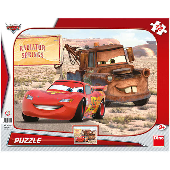 Puzzle Peripetii cu Lightning McQueen, 12 piese, Dino Toys