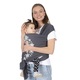 Sistem de purtare pentru copii wrap elastic, + 0 luni, Grey, SeviBebe 506216