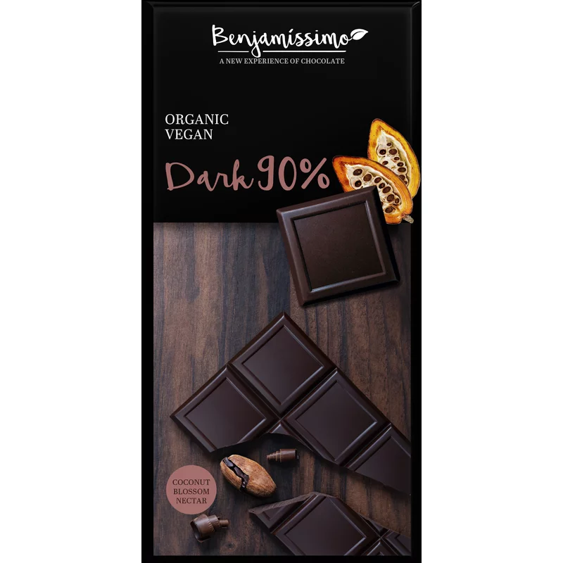 Ciocolata neagra bio, 70g, Benjamissimo