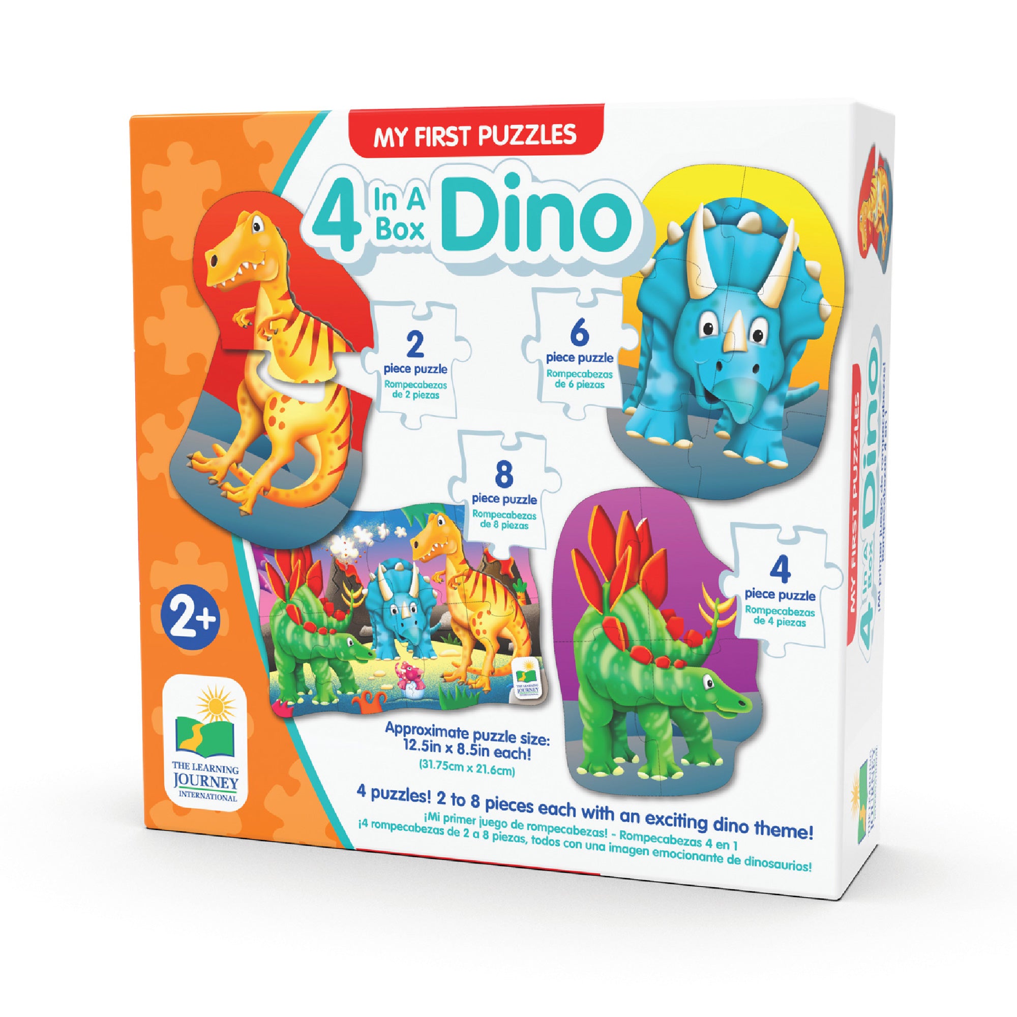 Primul meu set de 4 puzzle-uri, Dinozauri, +2 ani, The Learning Journey