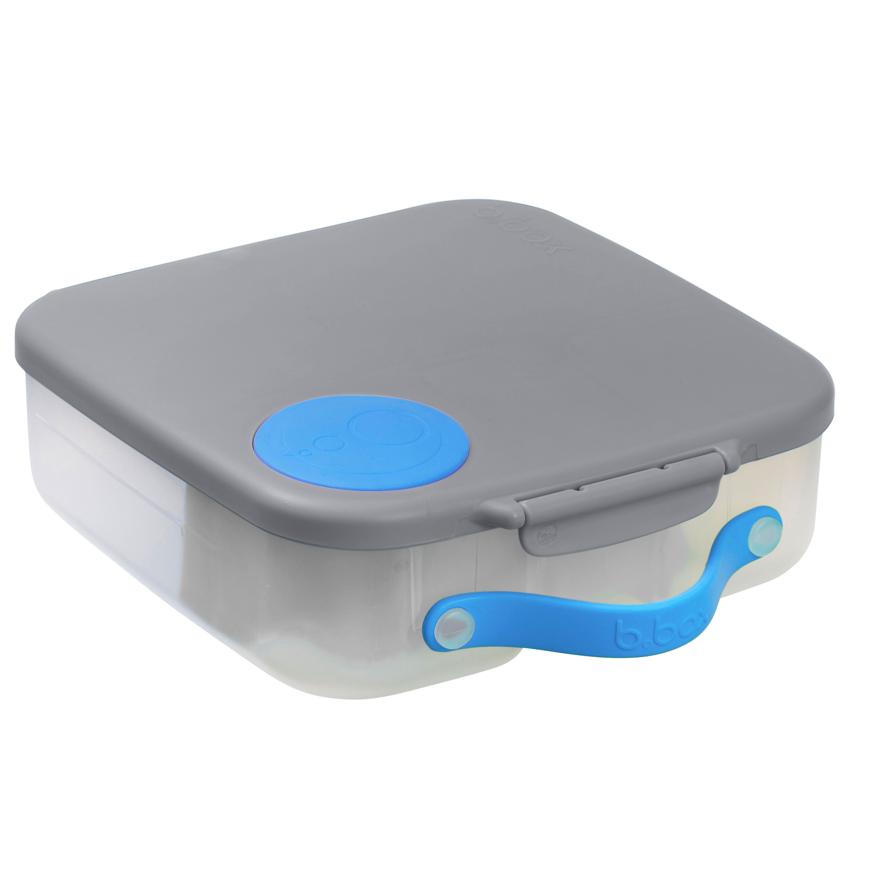 Caserola compartimentata LunchBox, Gri cu Albastru, Bbox