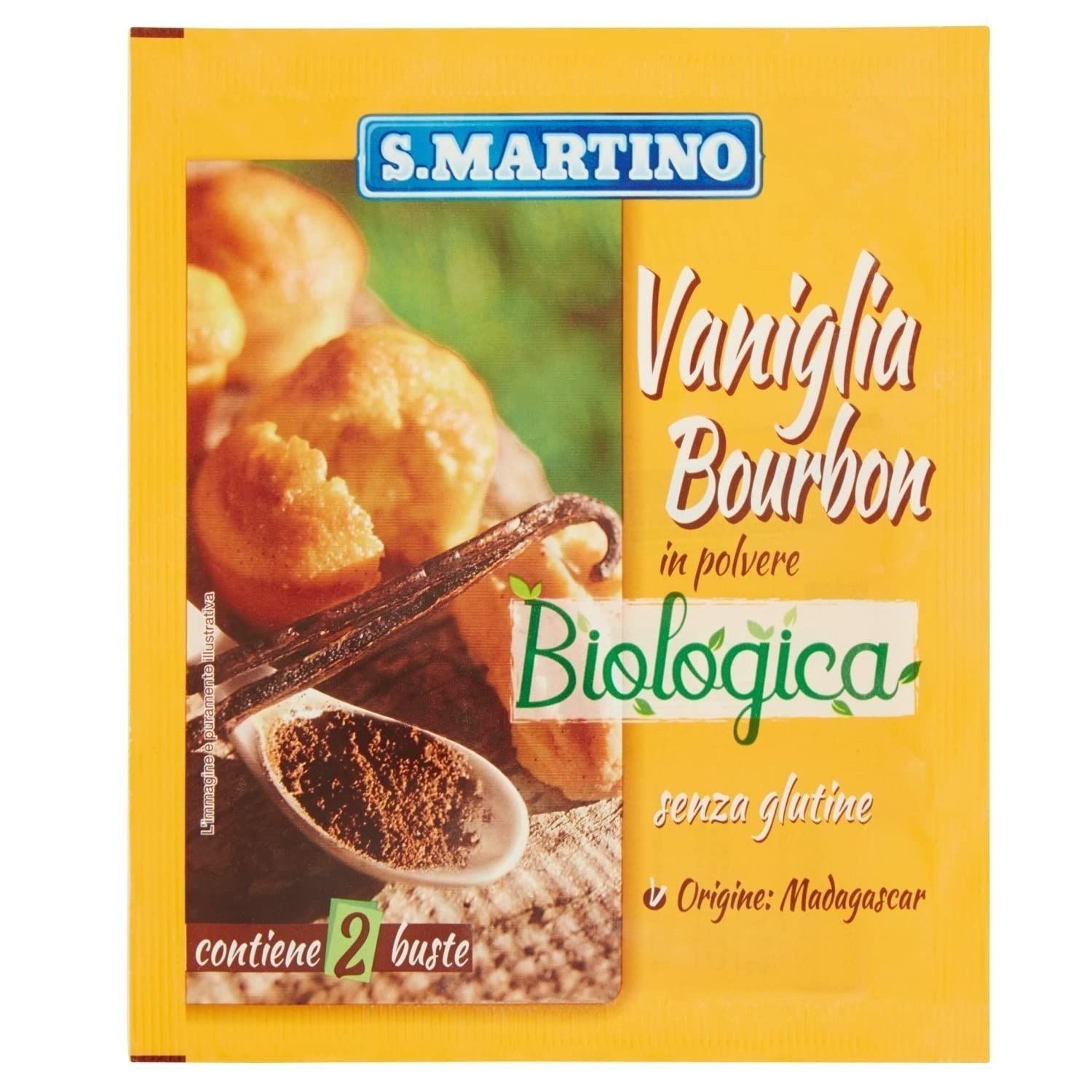 Vanilie fara gluten Bio, 2 plicuri x 2 g, S. Martino