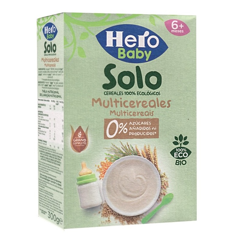 Multicereale ecologice, 300 gr, Hero Baby Solo