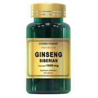 Ginseng Siberian, 1000 mg, 60 tablete, Cosmopharm