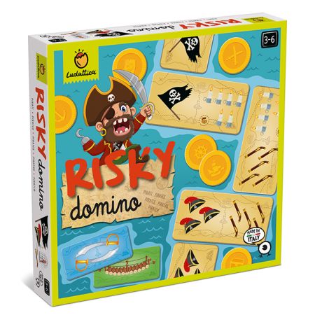 Domino cu pirati Risky domino, 3-6 ani