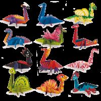 Set origami pentru incepatori Dinozauri, +5 ani, Ludattica