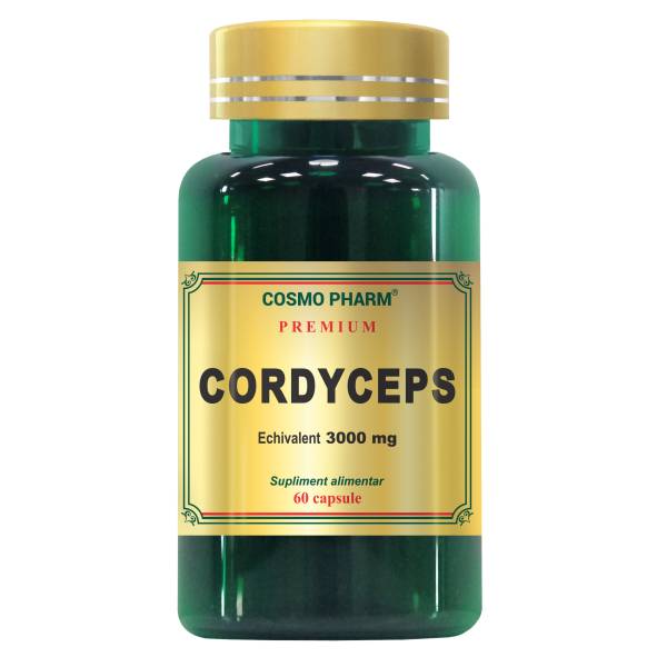 Cordyceps Premium, 3000 mg, 60 capsule, Cosmopharm