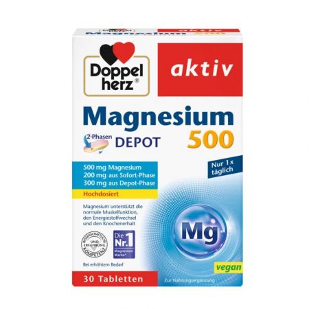 Magneziu, 500 mg, 30 comprimate, Doppelherz