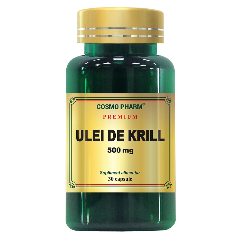 Ulei de krill, 500 mg, 30 capsule, Cosmopharm