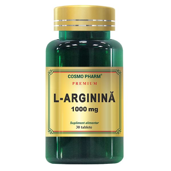 L-Arginina, 1000 mg, 30 tablete, Cosmopharm
