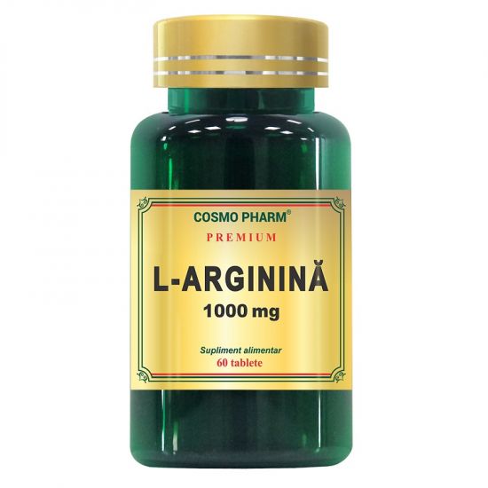 L-Arginina Premium, 1000 mg, 60 tablete, Cosmopharm