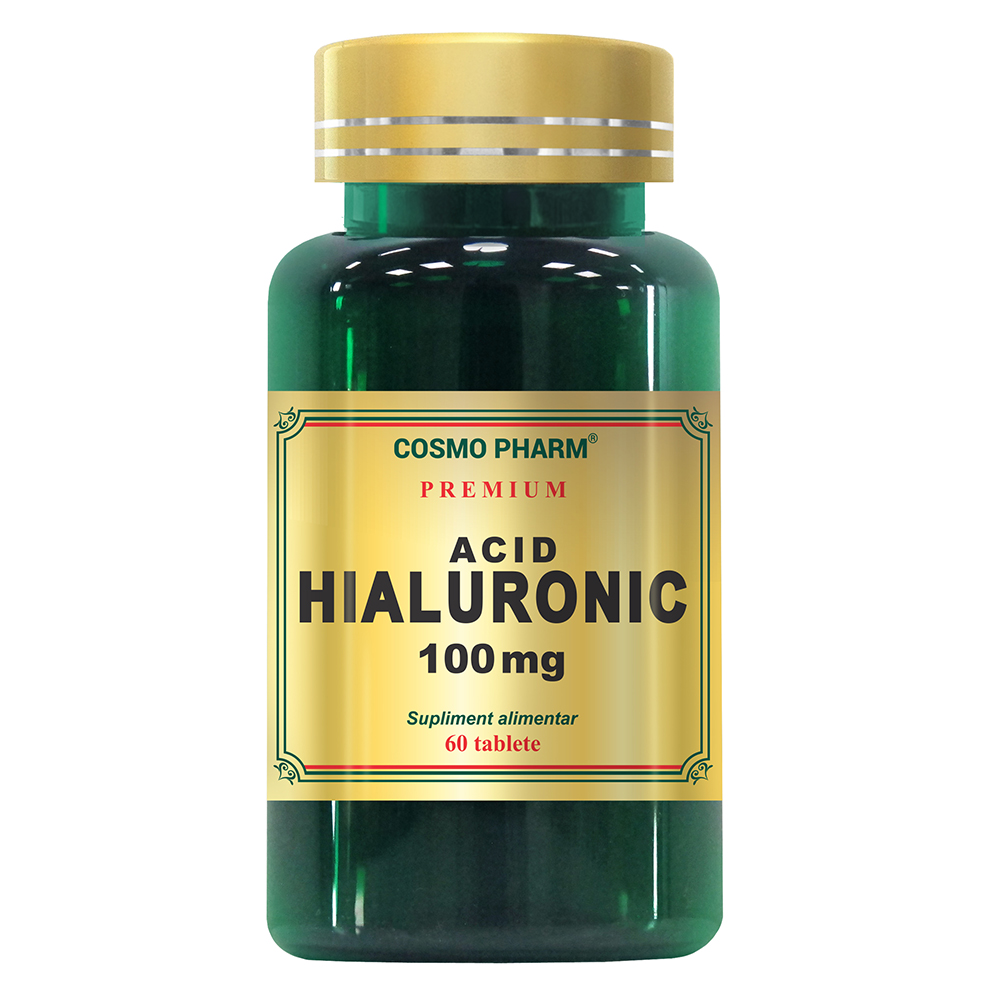 Acid Hialuronic Premium, 100 mg, 60 tablete, Cosmopharm