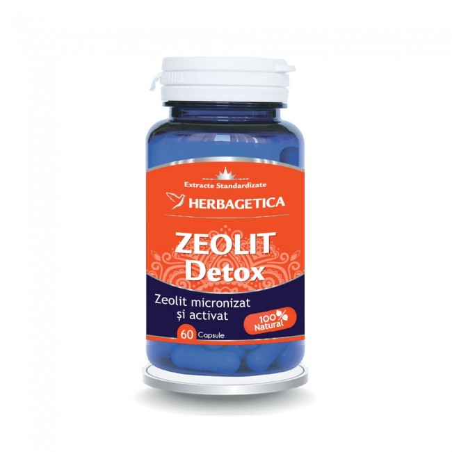 Zeolit Detox, 60 capsule, Herbagetica