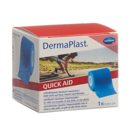 Bandaj elastic- Quick Aid, Dermaplast, 6x2 cm, Blue