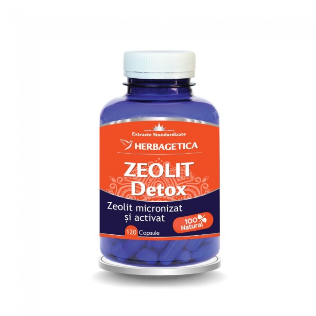 Zeolit Detox, 120 capsule, Herbagetica