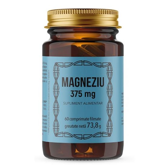 Magneziu, 375 mg, 60 comprimate, Laboratoarele Remedia