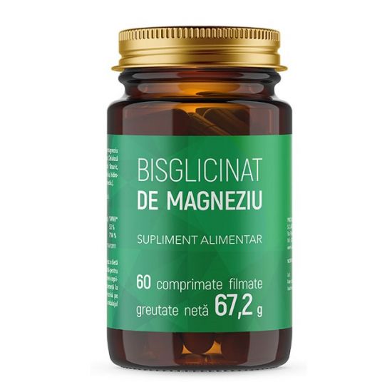 Bisglicinat de magneziu, 60 comprimate, Laboratoarele Remedia
