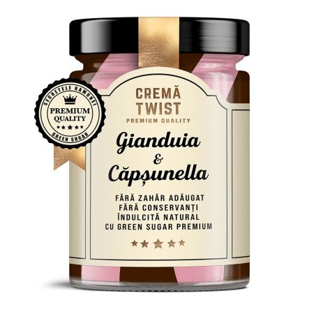 Crema twist Gianduia & Capsunella, 350 g