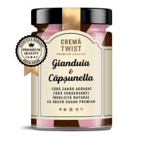 Crema twist Gianduia & Capsunella, 350 g, Secretele Ramonei