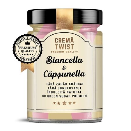 Crema twist Biancella & Capsunella, 350 g