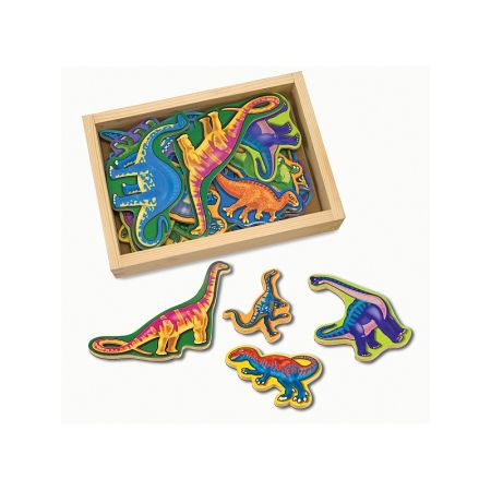 Dinozauri din lemn cu magneti 