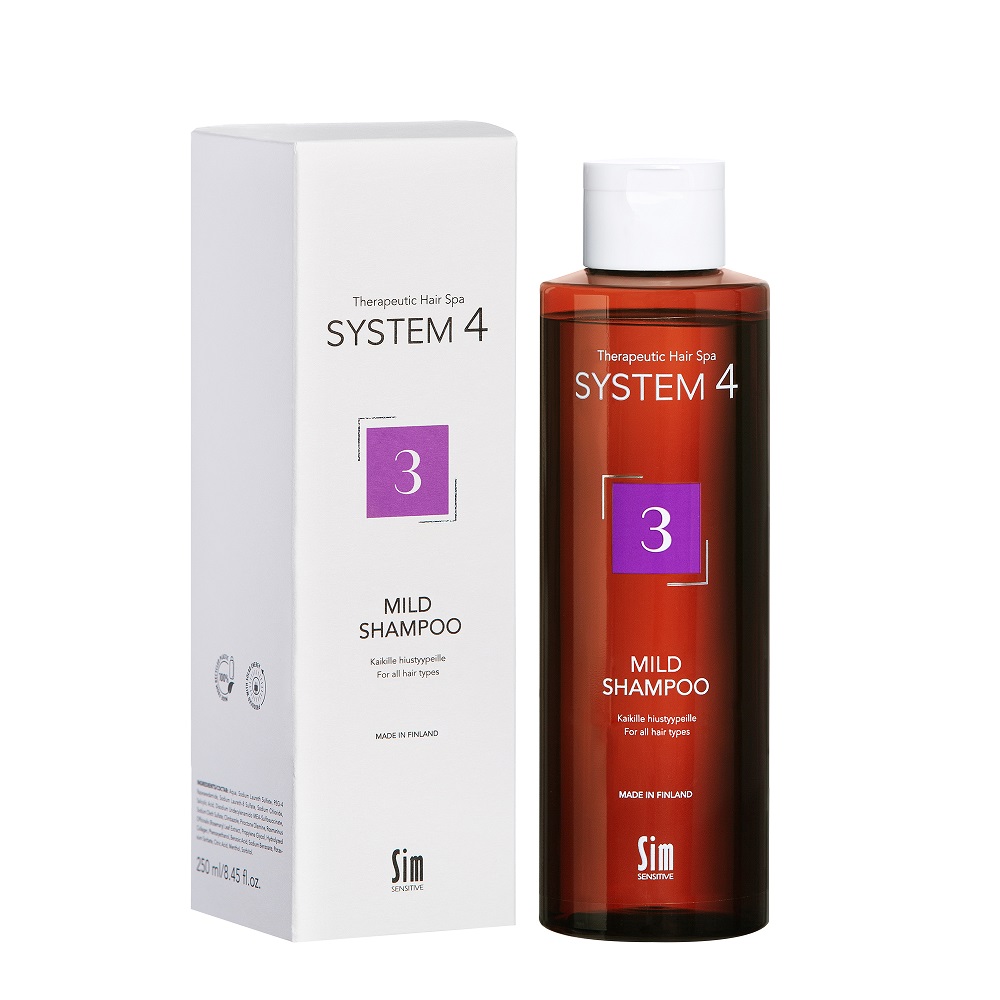 Sampon delicat 3 calmant pentru scalp sensibil System 4, 250 ml, Sim Sensitive