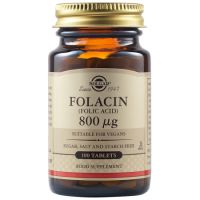 Acid Folic Folacin 800 ug, 100 tablete, Solgar