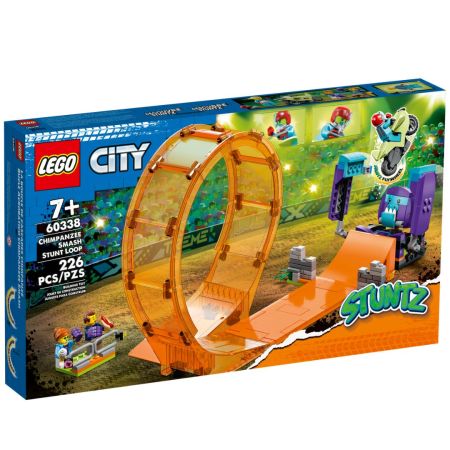 Cascadorie zdrobitoare in bucla Lego City Stuntz, +7 ani, 60338